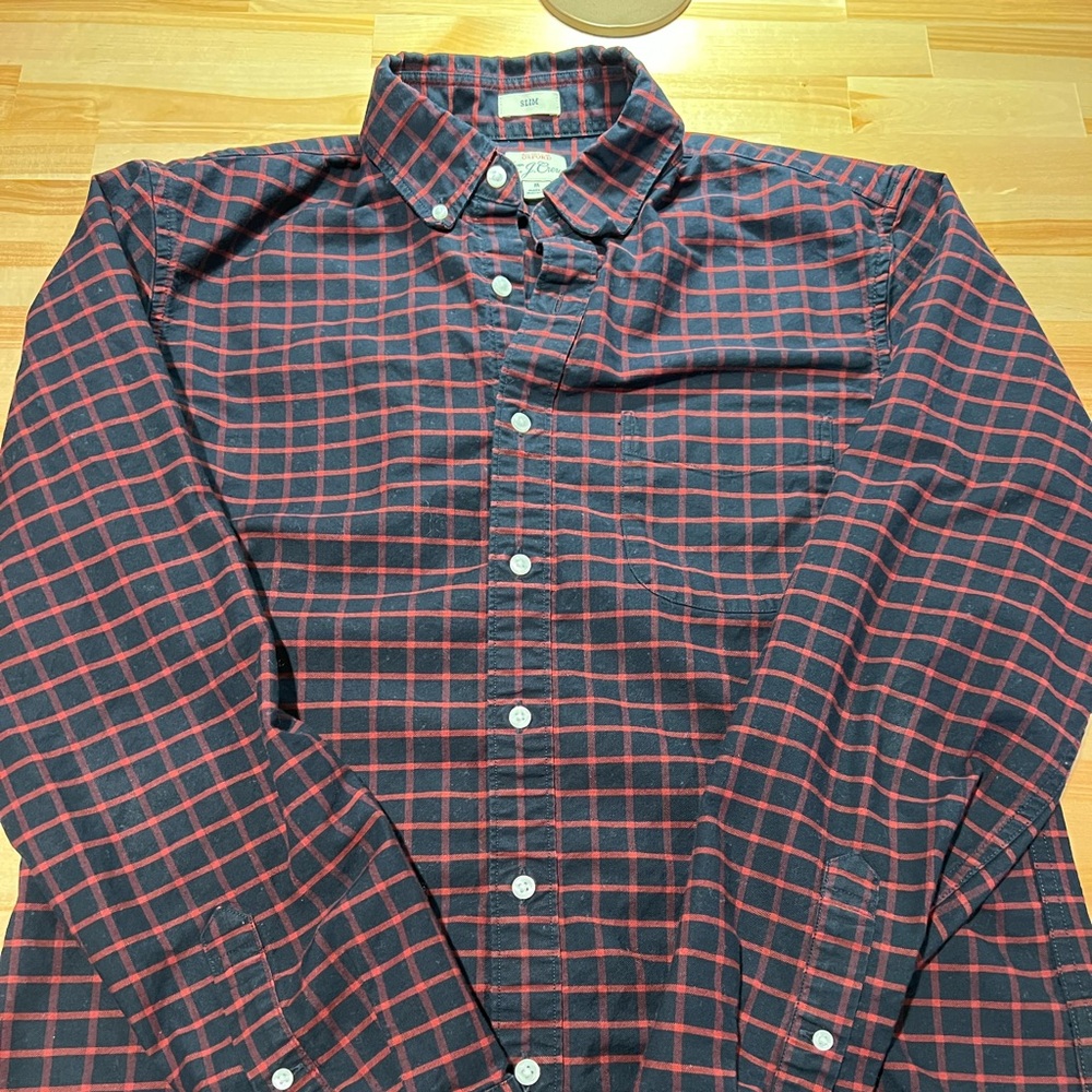 J Crew mens Oxford slim fit button down.  Size : M